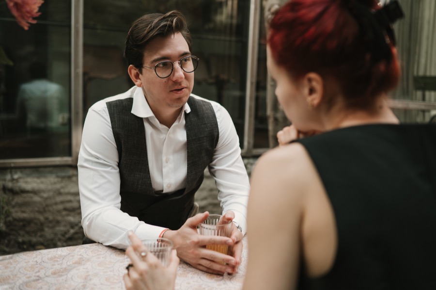 Coaching conversation over a drink